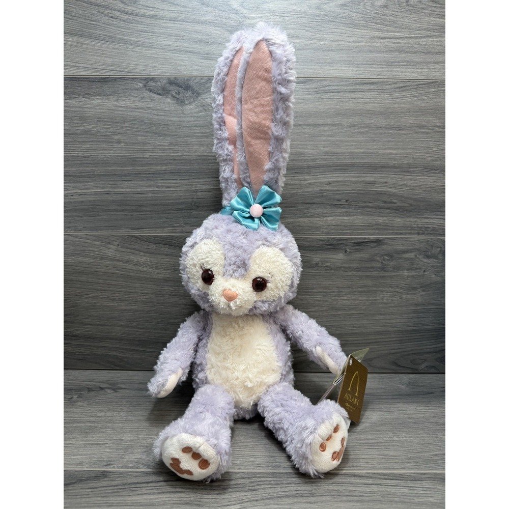 Disney Aulani Hawaii StellaLou 15" Plush New With Tags Purple Bunny Ears Mickey
